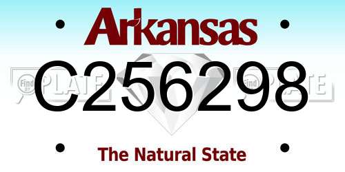 C256298 Arkansas License Plate