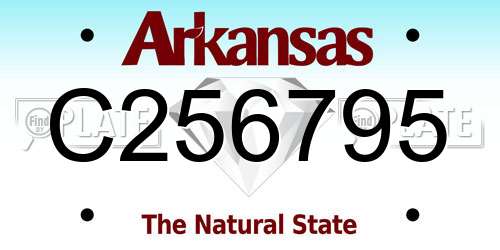 C256795 Arkansas License Plate