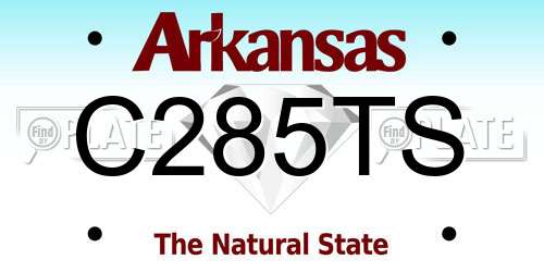C285TS Arkansas License Plate