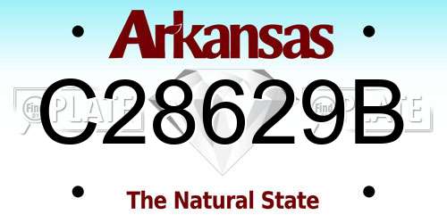 C28629B Arkansas License Plate