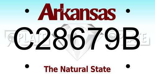 C28679B Arkansas License Plate