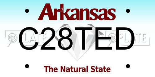 C28TED Arkansas License Plate