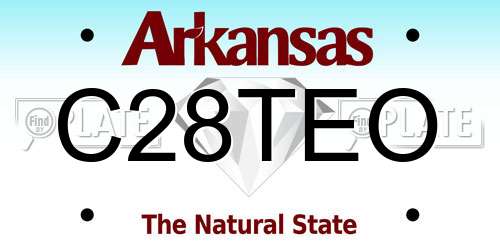 C28TEO Arkansas License Plate