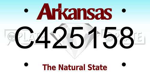 C425158 Arkansas License Plate