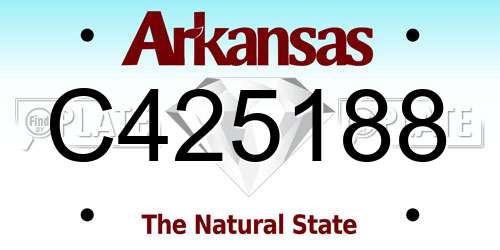 C425188 Arkansas License Plate