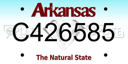 C426585 Arkansas License Plate