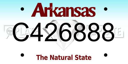 C426888 Arkansas License Plate