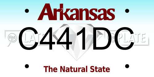 C441DC Arkansas License Plate