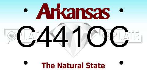 C441OC Arkansas License Plate