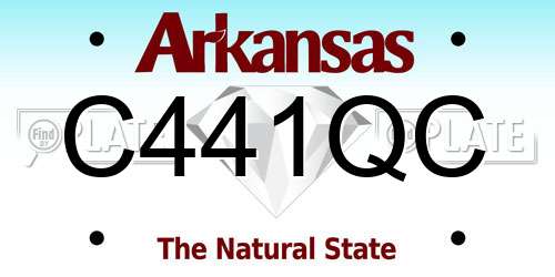 C441QC Arkansas License Plate