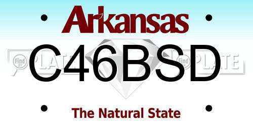 C46BSD Arkansas License Plate