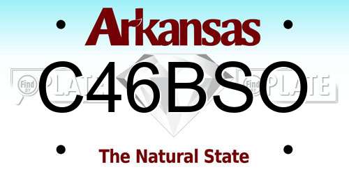 C46BSO Arkansas License Plate