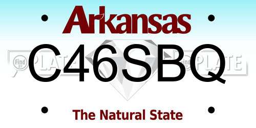 C46SBQ Arkansas License Plate