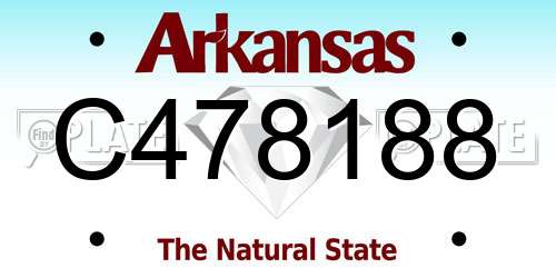 C478188 Arkansas License Plate