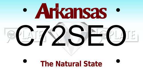 C72SEO Arkansas License Plate