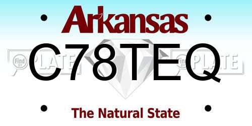 C78TEQ Arkansas License Plate