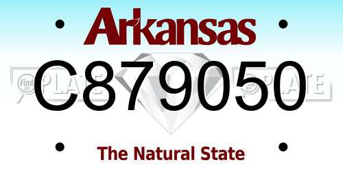 C879050 Arkansas License Plate