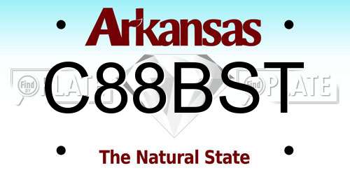 C88BST Arkansas License Plate