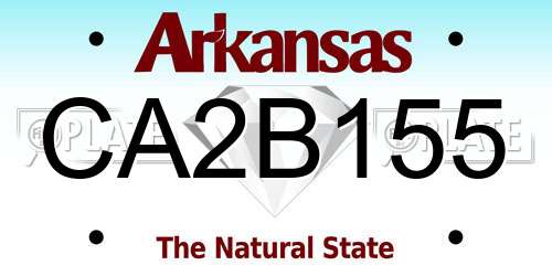 CA2B155 Arkansas License Plate
