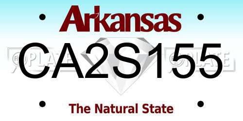 CA2S155 Arkansas License Plate