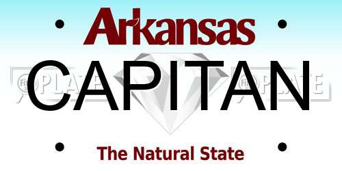 CAPITAN Arkansas License Plate