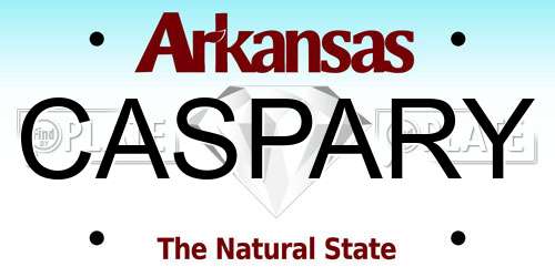 CASPARY Arkansas License Plate
