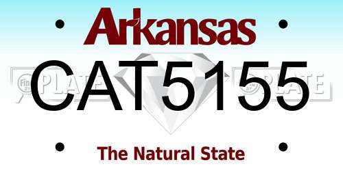 CAT5155 Arkansas License Plate