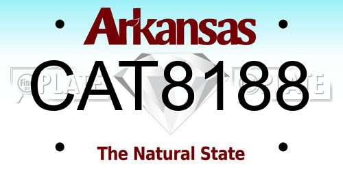 CAT8188 Arkansas License Plate