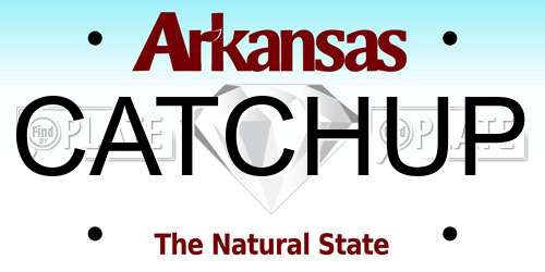 CATCHUP Arkansas License Plate