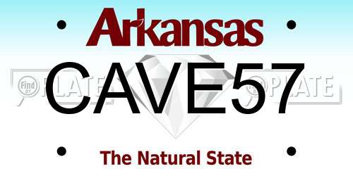 CAVE57 Arkansas License Plate