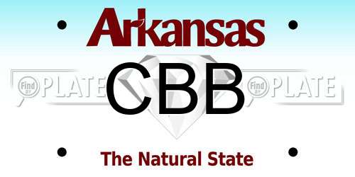 CBB Arkansas License Plate