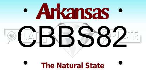 CBBS82 Arkansas License Plate