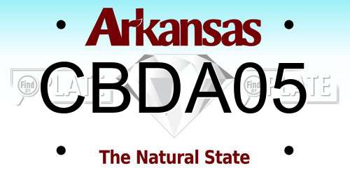 CBDA05 Arkansas License Plate