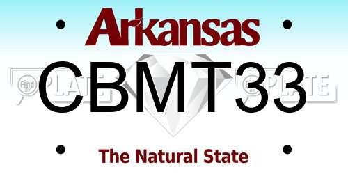 CBMT33 Arkansas License Plate