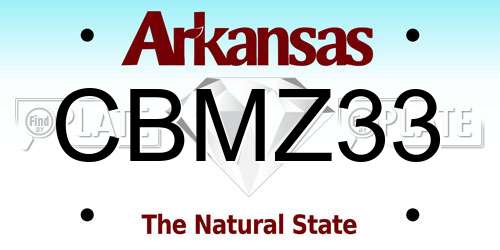CBMZ33 Arkansas License Plate