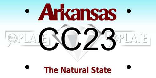 CC23 Arkansas License Plate