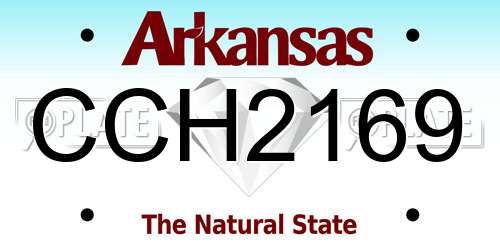 CCH2169 Arkansas License Plate