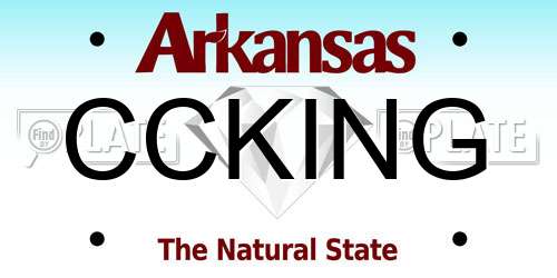 CCKING Arkansas License Plate