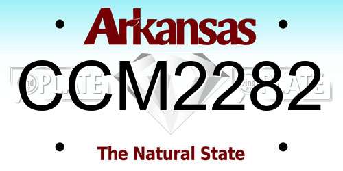 CCM2282 Arkansas License Plate