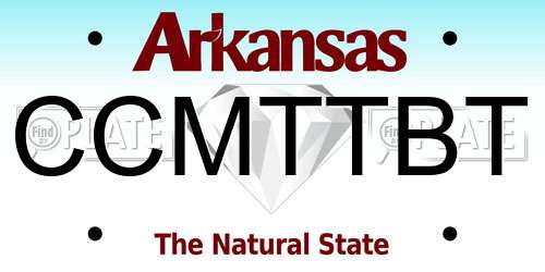 CCMTTBT Arkansas License Plate