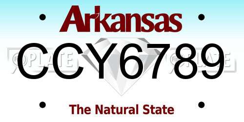 CCY6789 Arkansas License Plate