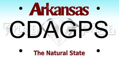 CDAGPS Arkansas License Plate