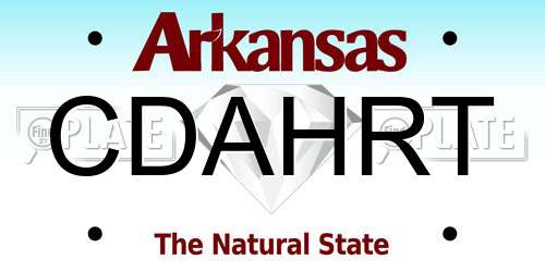 CDAHRT Arkansas License Plate