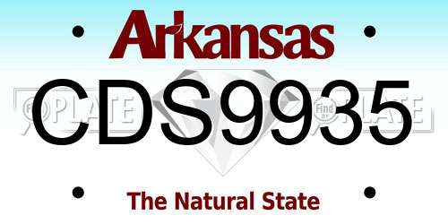 CDS9935 Arkansas License Plate