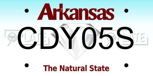 CDY05S Arkansas License Plate