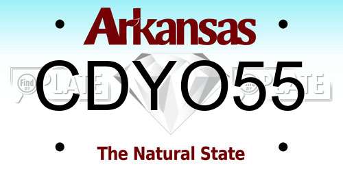 CDYO55 Arkansas License Plate