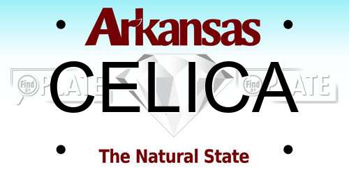 CELICA Arkansas License Plate
