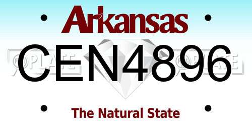 CEN4896 Arkansas License Plate