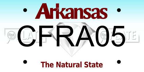 CFRA05 Arkansas License Plate