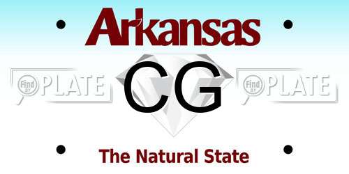 CG Arkansas License Plate